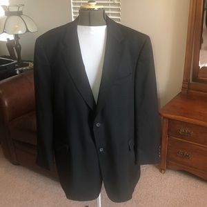 Nordstrom blazer size 48 R 2 button black